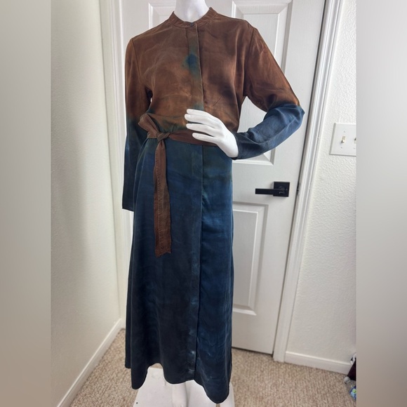 Cloth & Stone Perla Tie-Dye Maxi Shirtdress Size Medium. - Picture 3 of 14